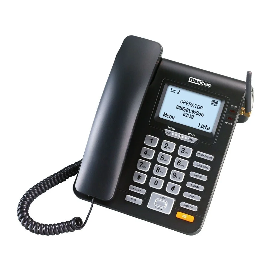 Telefone Fixo Maxcom Telefone Fixo Mm28d Preto