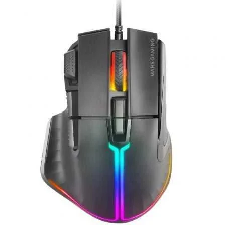 Rato Gaming Mars Mm-Xt / Até 12800dpi / Preto