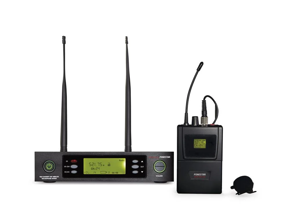 Microfone Sem Fios Portátil Uhf