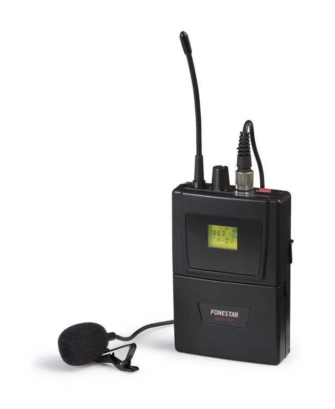 Microfone Sem Fios Portátil Uhf