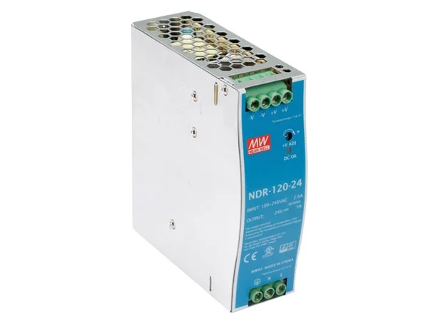 Fonte de Alimentação 24 V 5 a Din Rail Industrial.