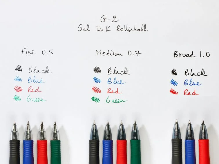 Pilot G-2, Caneta Retrátil, Azul, Preto, Médio, 1.