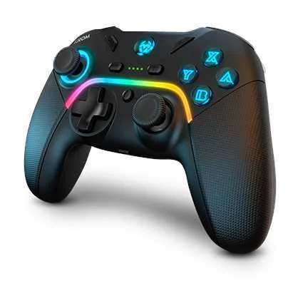 Kayros Gamepad Sem Fio Avançado RGB Preto