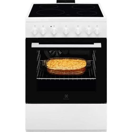 Fogão Eléctrico Vitrocerâmico 4 Zonas + Forno 57l.