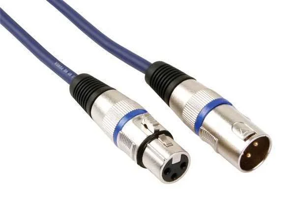 Cabo Dmx Canon Macho 3p - Canon Fêmea 3p (1,5m)