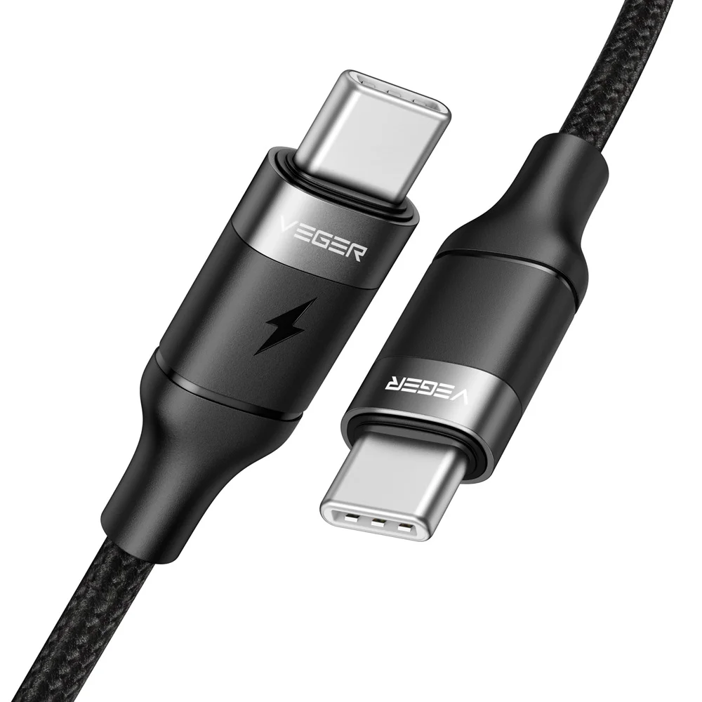 Cabo Usb-C Macho - Cabo Usb-C Macho 1,5 Mts Preto.