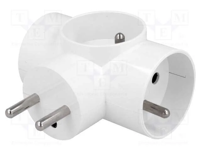 Conector: de Alimentação, Multiplicador, 2p+Pe, 2.