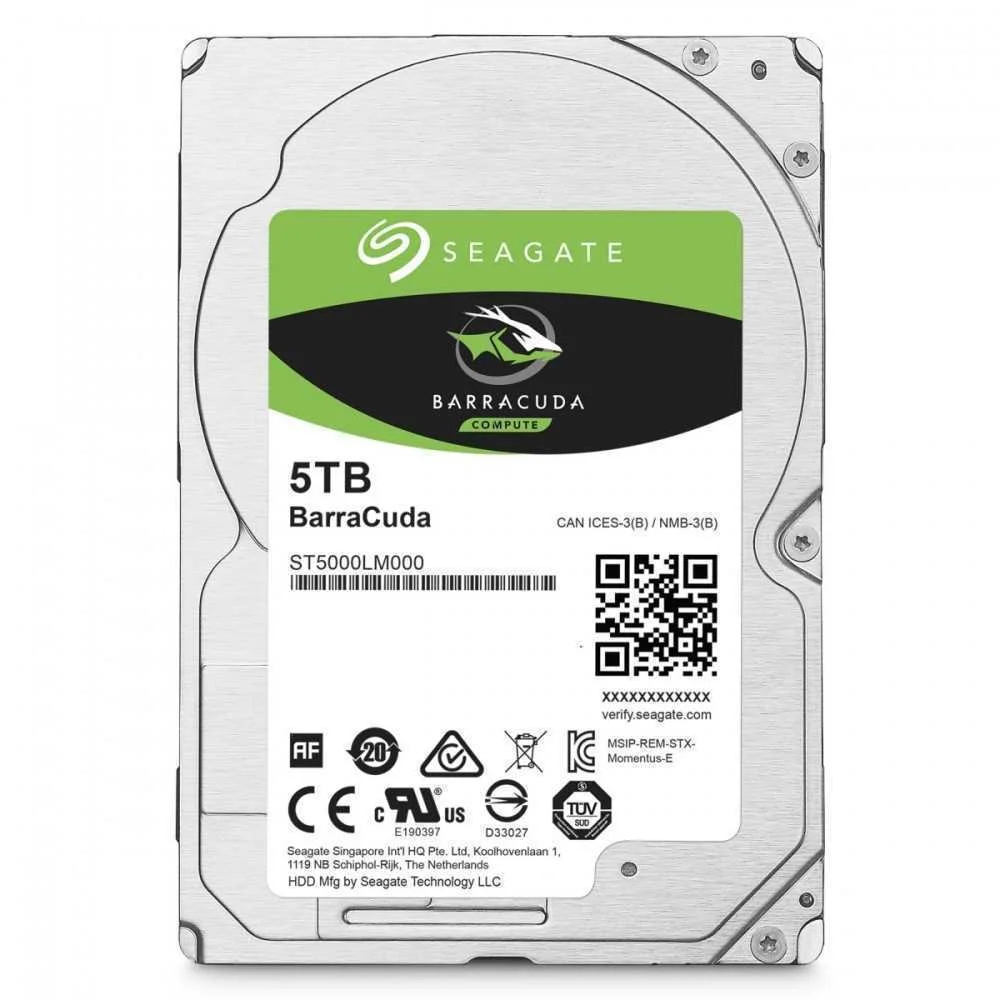Seagate 5tb Barracuda 2.5 Sata Iii 128mb - St5000l