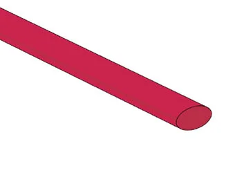 Shrinkable Tube 6.4mm - Red - 50 Pcs