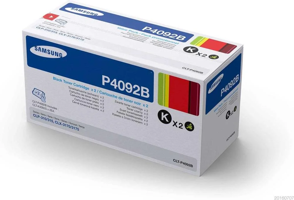 Samsung Conjunto de 2 Toners Clt-P4092b Pretos