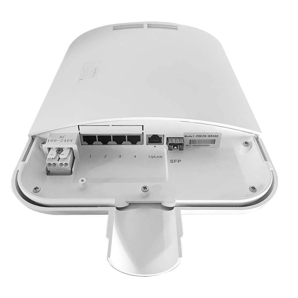 Switch Poe de Exterior - 4 Rj45 Gigabit Poe + 1 U.