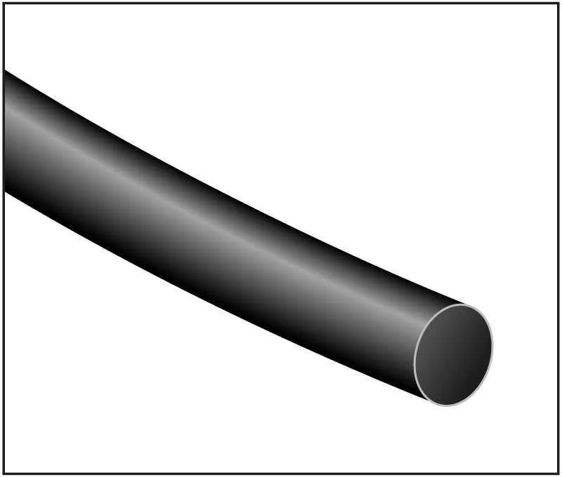 Manga Termo Retratil Preta 2.4mm 125º 1.2m