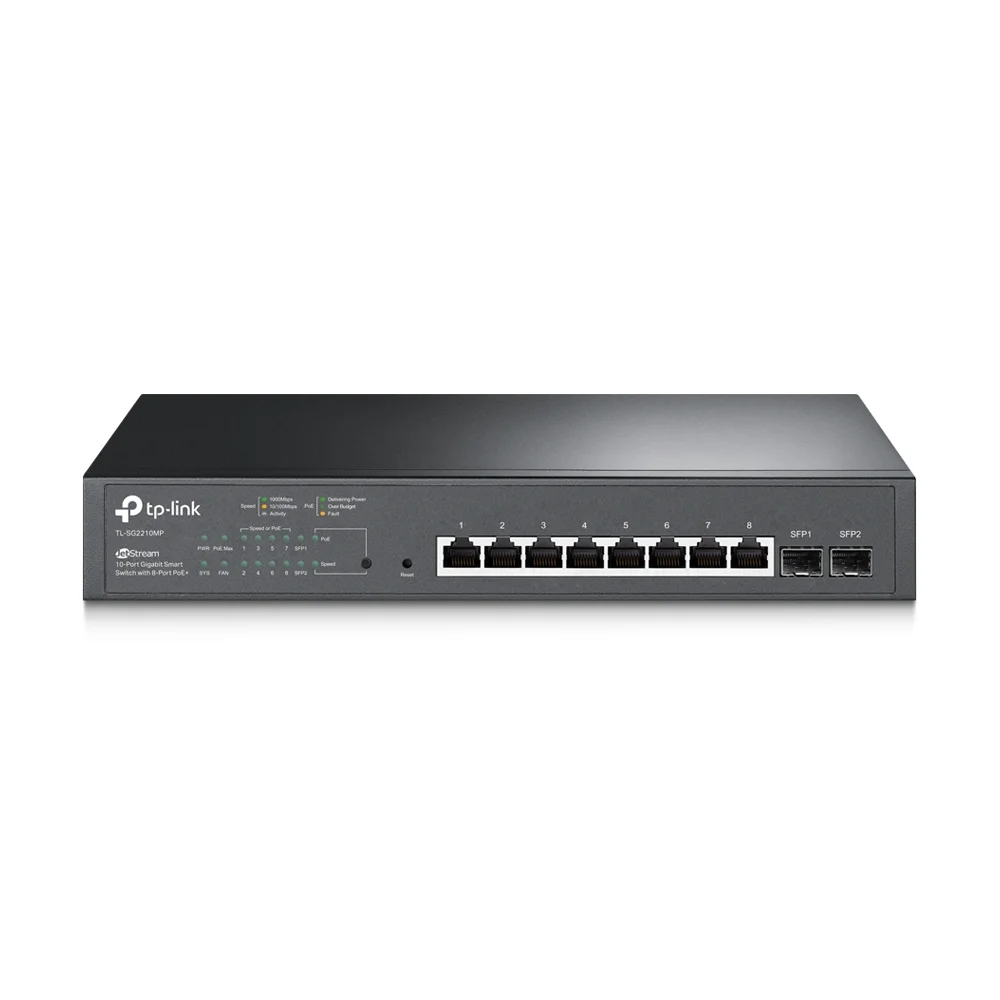 Switch Tp-Link Tl-Sg2210mp Jetstream 10 Portas Gi.