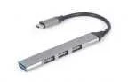 Concentrador Gembird Usb Tipo C - 4p (Usb3 X 1 Pu