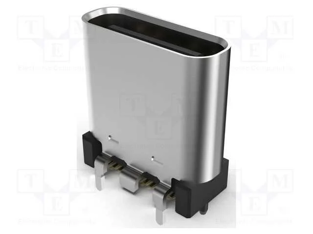Tomada, Usb C, Smt, Pin: 24, Verticais, Top Board.