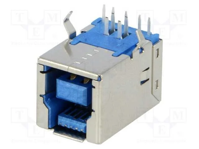 Tomada, Usb B, para Pcb, Tht, Angulares 90, Usb 3.