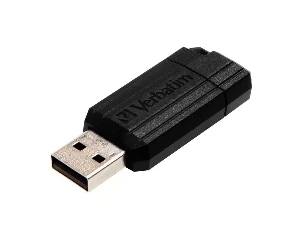 Pinstripe Usb 2.0 de 16 Gb Pen Drive Preto