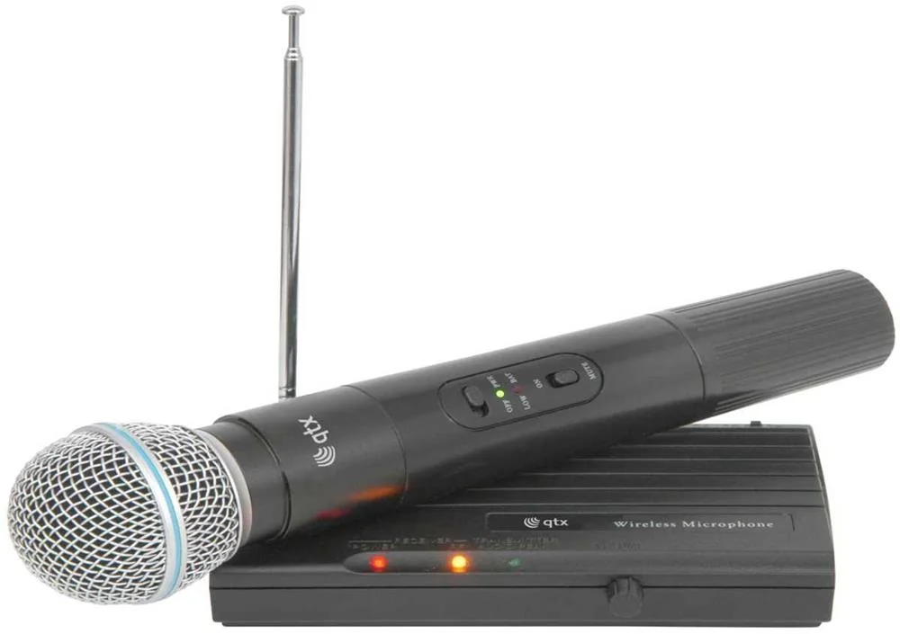 Sistema de Microfone Sem Fios Vhf 174.5mhz