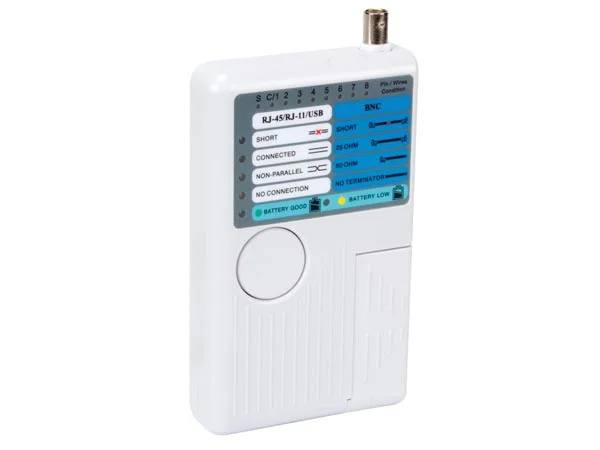 Testador de Rede Rj10, Rj11, Rj12, Rj45 e Bnc