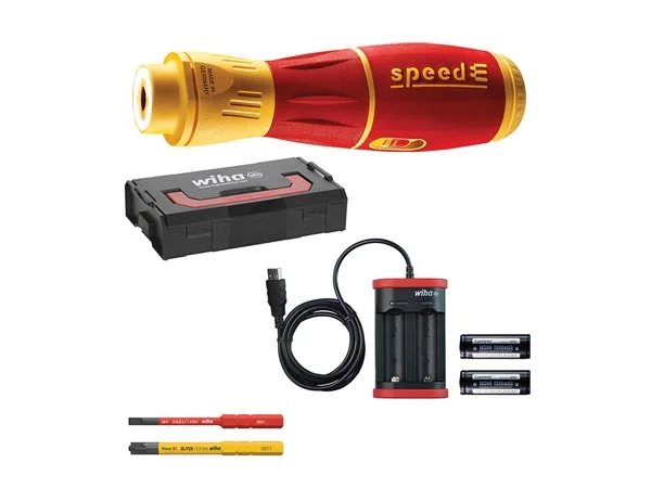 Wiha E-Screwdriver Speede Ii Slotted, Plusminus /