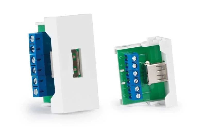 Conector Usb a Fêmea P/ Painel Ligação 1/2