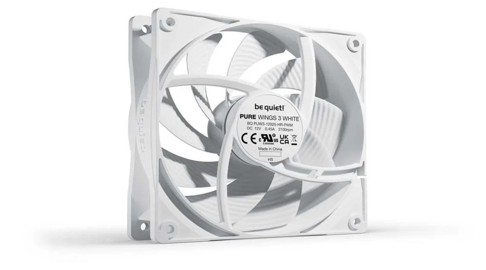 Be Quiet! Pure Wings 3 120mm Pwm High-Speed White.