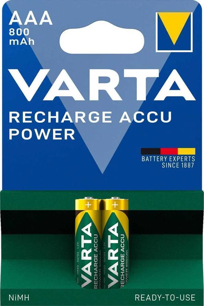 Varta Power Accu AAA 800 Mah Bateria Recarregável.