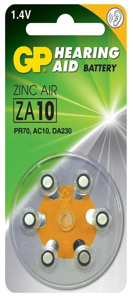 Conjunto de 6 Pilhas Botão 1.4v Pr70