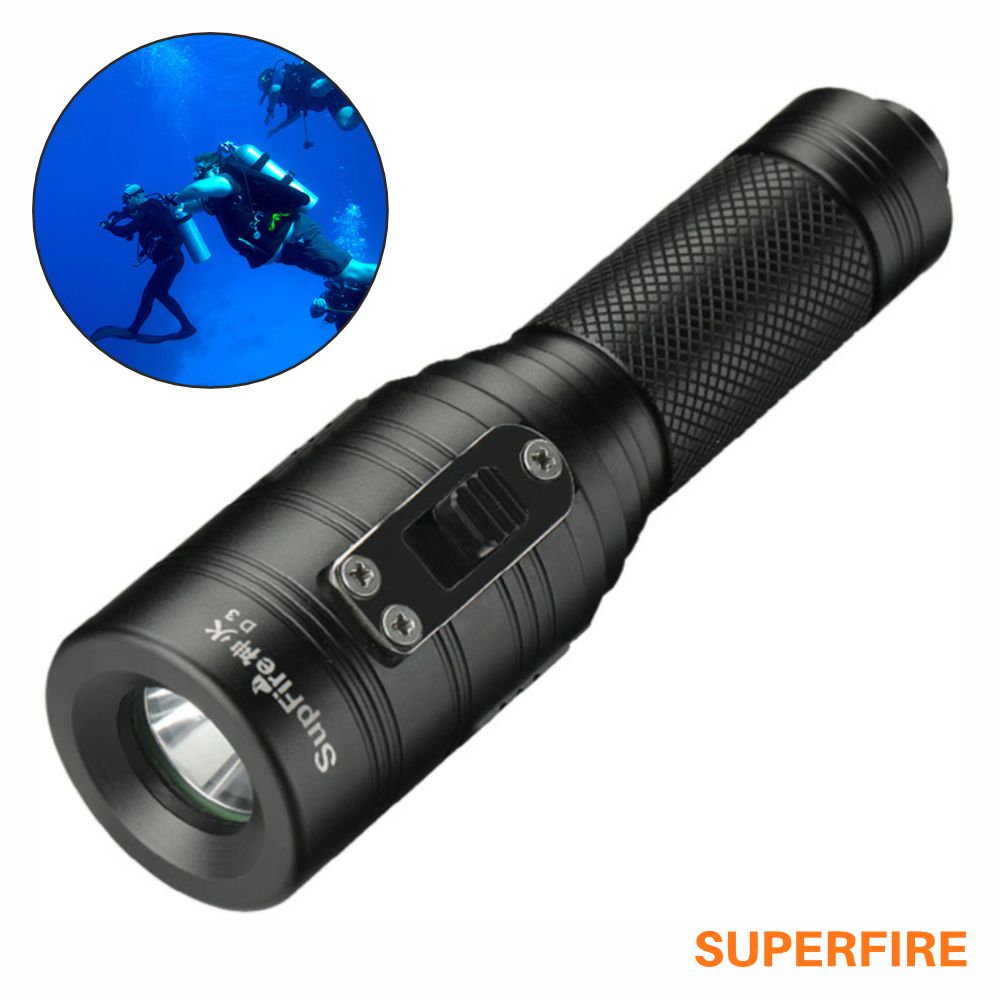 D3 Lanterna de mergulho 10W 1000lm SUPERFIRE