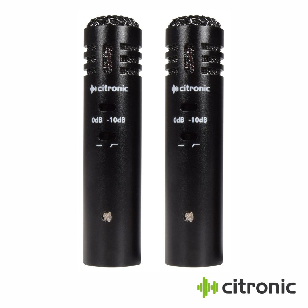 Conjunto Microfones Condensador Profissionais CITRONIC