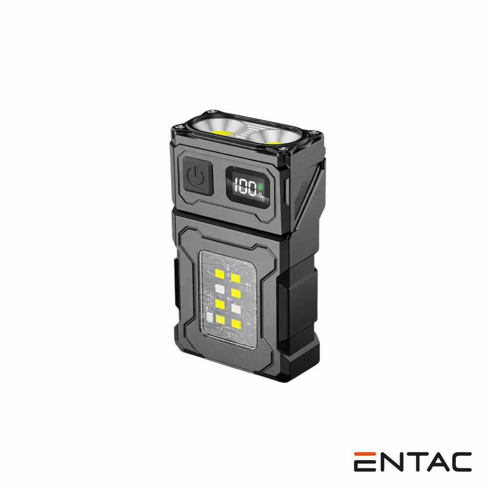 Lanterna Bolso LED Alumínio 5W+COB C/ USB-C 200lm ENTAC
