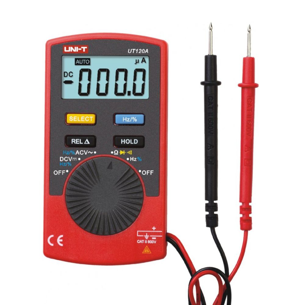 UT120A Multímetro digital 600V 40Mohms AUTO-RANGE UNI-T