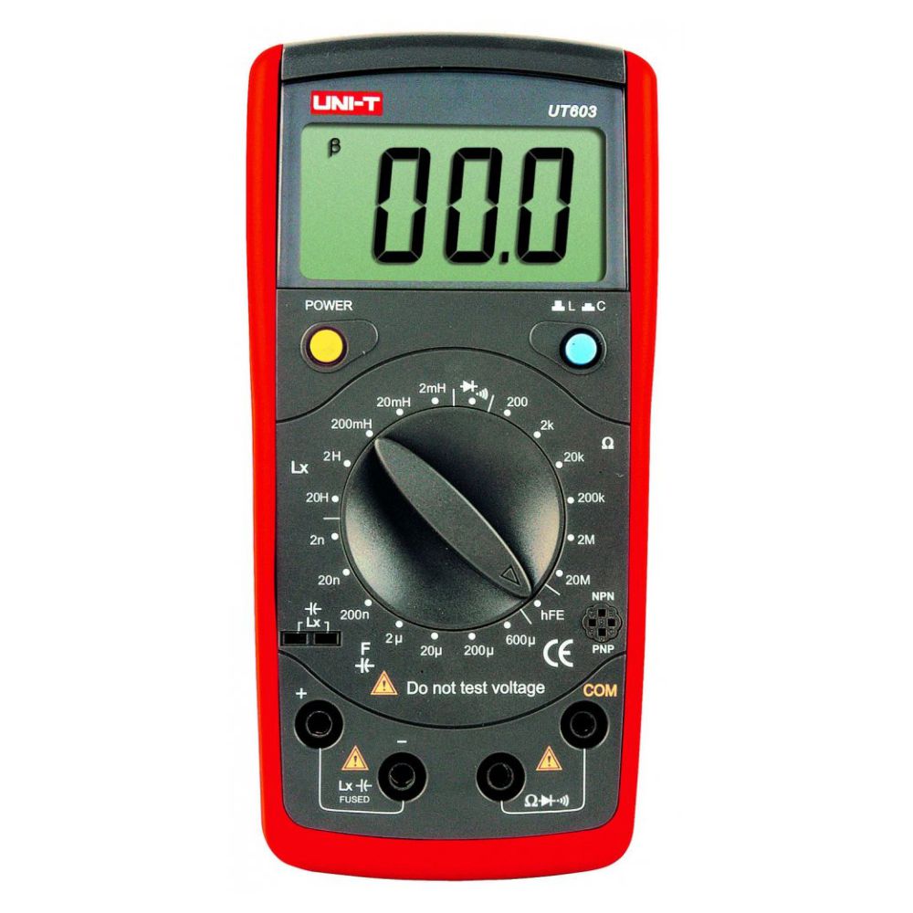 UT603 CAPACIMETRO, MEDIDOR INDUTÂNCIAS E OHMIMETRO DIGITAL - UNI-T