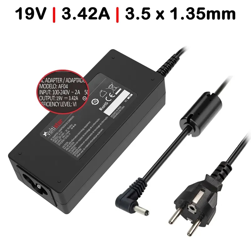 AD00266 Carregador portátil (E-Escolas) 19V 3,42A 65W 3,5x1,35mm
