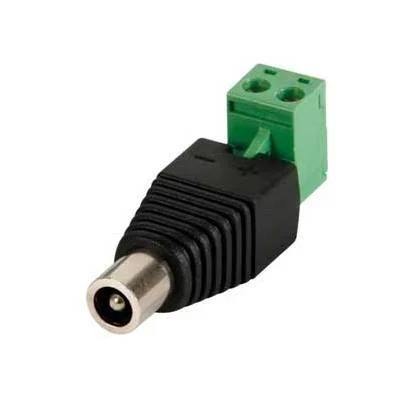Ficha Dc 5.5x2.5mm (M) Terminal Parafusos.